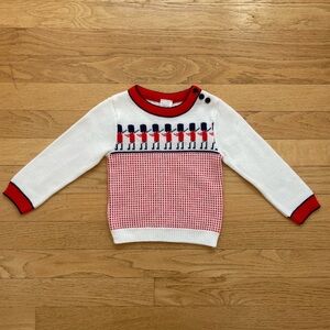 VINTAGE EUC/LN Christmas Toy Soldier Knit Acrylic Sweater